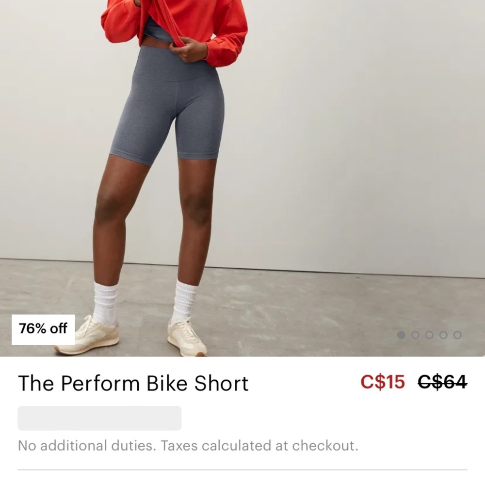 NWT Everlane Bike Short - Medium